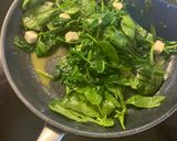 A picture of step 5 of Sautéed spinach.