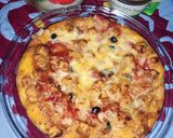 A picture of step 13 of Simple chicken pizza.