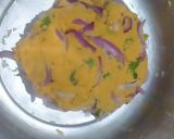 A picture of step 2 of Patnam Pakoda.