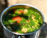 Hình bước làm 4 của món Canh Rau Muống Nấu Tôm Khô