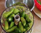 A picture of step 2 of Freezed Green Chilli Cubes.
