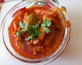 A picture of step 7 of Kadai paneer.
