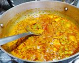 A picture of step 4 of Mawa,matar paneer curry.