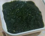 A picture of step 2 of Haray dhania ki chutney.