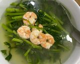 Hình bước làm 2 của món Canh rau cải cúc (tần ô)