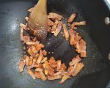 Foto del paso 5 de la receta Alcachofas al Wok con Panceta y Morcilla Patatera en Salsa de Tomate