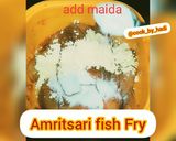 A picture of step 2 of Amritsari fish Fry with finger chip.