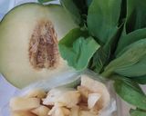 Foto langkah ke 1 dari resep Jus Pokcoy Melon Nanas.