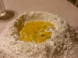 Fideos caseros de albahaca