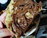 Φωτογραφία βήματος 6 της συνταγής Banana bread με νουτέλα (την λες και γιγάντια κρέπα)