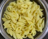 A picture of step 1 of Roasted Broccoli and Penne in Bechamel sauce.