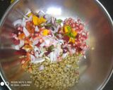 A picture of step 3 of Jowar (sorghum) chaat salad.
