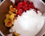 Une image de l'étape 2 de Confitures de pêches 🍑 et framboises 😋 #septembre.