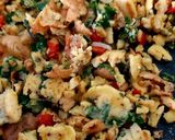 A picture of step 5 of Scrambled Egg,Kale,Parsley Healthy Breakfast #Kitchenwordsearch.