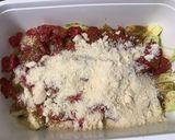 Une image de l'étape 7 de Courgette et tomates au parmesan et épices italiennes.
