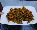 Foto langkah ke 4 dari resep Usus Kecap Cabe Hijau.
