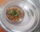 A picture of step 3 of Shalgam bhartha.