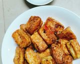 Hình bước làm 2 của món Tàu hủ trứng (món ăn chơi)