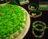 A picture of step 9 of Independence day Special Cake.