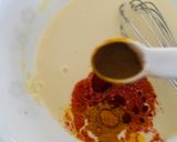 A picture of step 4 of Sharagwani Shing Nu Shaak (Moringa curry).
