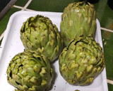 Foto del paso 4 de la receta: Alcachofas con guisantes y jamón 🫛