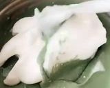 Foto del passaggio 3 della ricetta Pancake salati all’alga spirulina e crema di Taleggio 💚