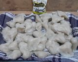 Foto langkah ke 8 dari resep Pempek Dos Udang Rebon.
