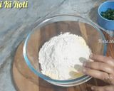 A picture of step 1 of Makki Ki Roti.
