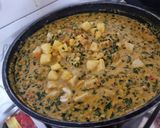 A picture of step 6 of Veg Methi chaman.