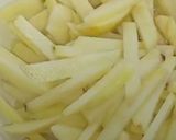 A picture of step 1 of Fried french fries.