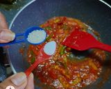 A picture of step 7 of Paneer steak with cherry tomato rice.