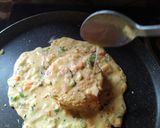 A picture of step 5 of Stuffed bread omelette without egg.