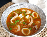 Foto del paso 8 de la receta: Calamares guisados con gambas y guisantes