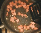 A picture of step 3 of Vegetable stir fried rice with sausages.