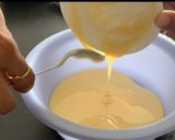 A picture of step 1 of Eggless Chocolate cake.