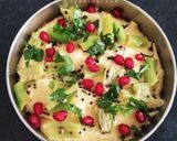 A picture of step 8 of Khaman Dhokla.