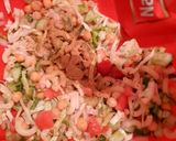 A picture of step 4 of Vegetarian Pasta Chaat/Salad.