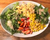 Hình bước làm 2 của món Salad sốt mè rang