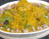 A picture of step 9 of Matar Dal with Indian Style Tortillas & Spicy Dumplings.