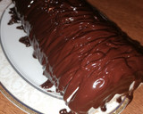 A picture of step 5 of Swiss Roll (Sponge Cake with Whipped Cream and Ganache) 🤤.