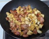 醬香杏鮑菇炒香腸的食譜步驟3照片