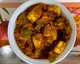A picture of step 5 of Kadhai Paneer.