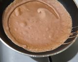 Foto langkah ke 5 dari resep Dadar Gulung Cokelat Isi Fla.