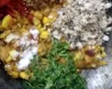 A picture of step 2 of Onion subzi.