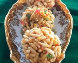 A picture of step 3 of Mamrana ladoo.