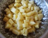 A picture of step 1 of Aloo Chaat.