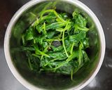A picture of step 3 of Spinach corn soup.