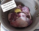Une image de l'étape 1 de Tajine de viande d'agneau à l'ail 🍽️😋.
