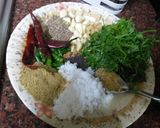 A picture of step 1 of Green masala stuffed fish pomfret.