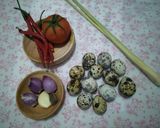 A picture of step 1 of Telur Puyuh Balado (Quail Eggs with Balado Sauce).